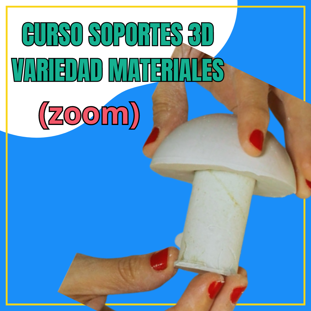 Soportes en 3D diversos materiales (zoom)