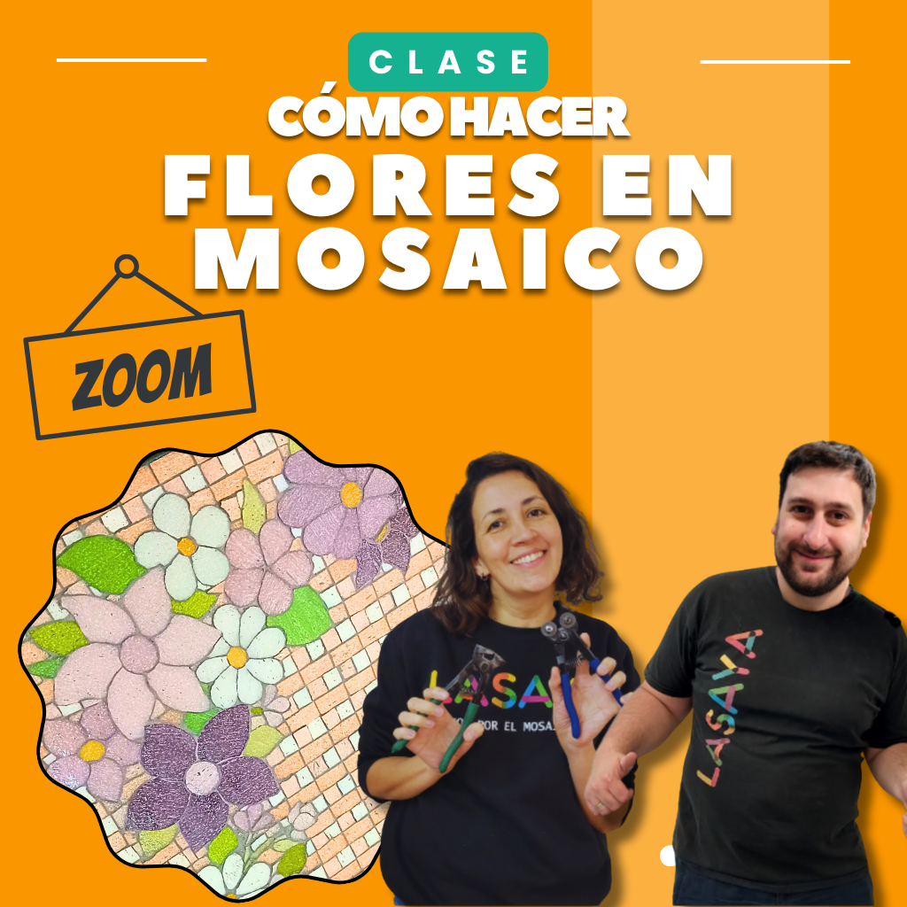 Cómo hacer flores en mosaico (bloque dos clases)